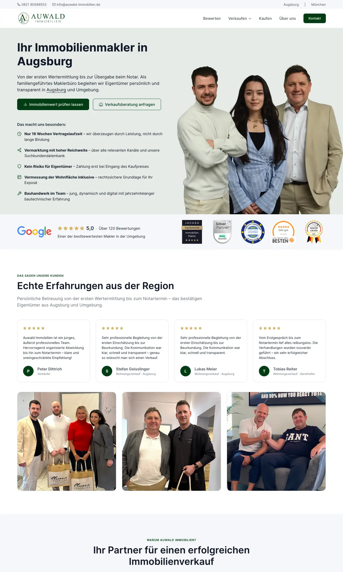Website-Relaunch Auwald Immobilien