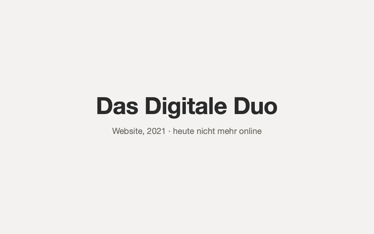 Website Das Digitale Duo