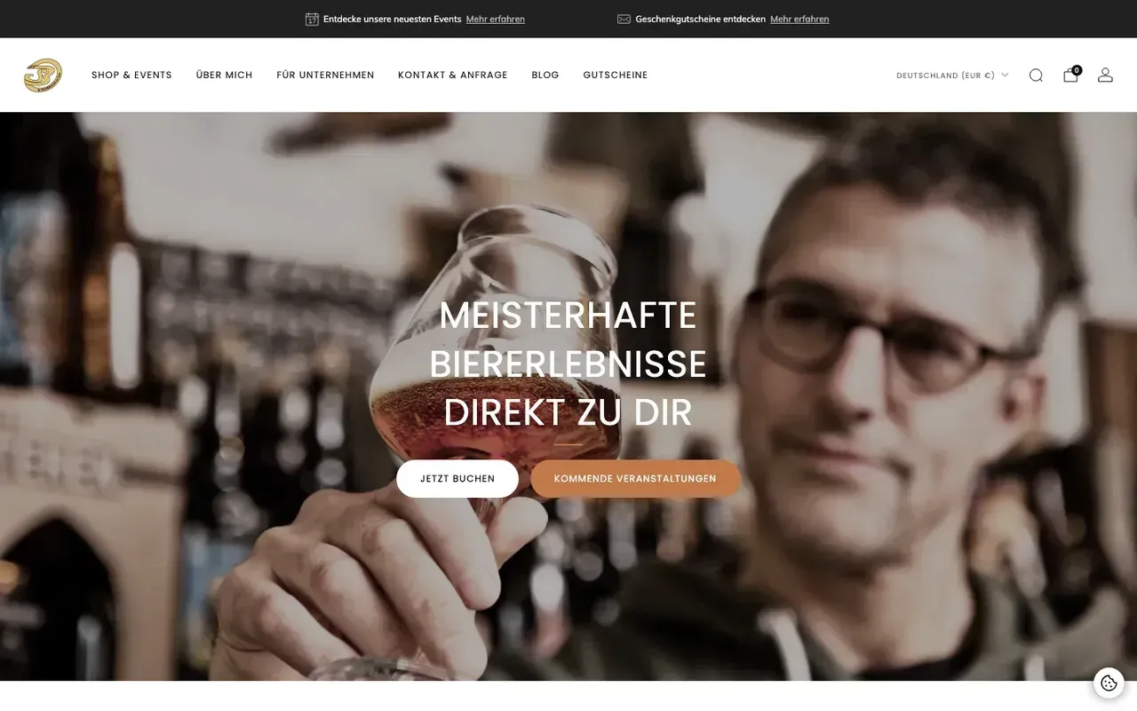 Website Biersommelier on Tour