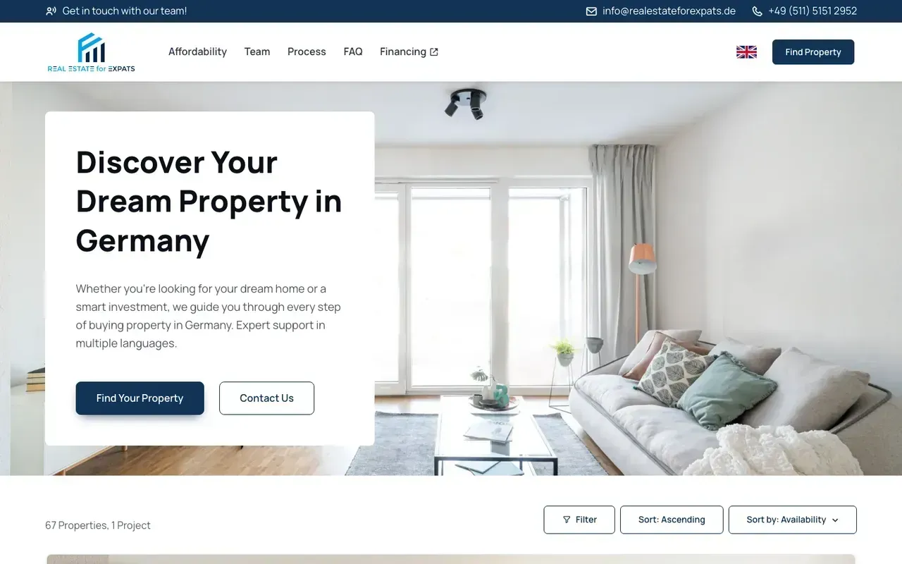 Website Real Estate for Expats