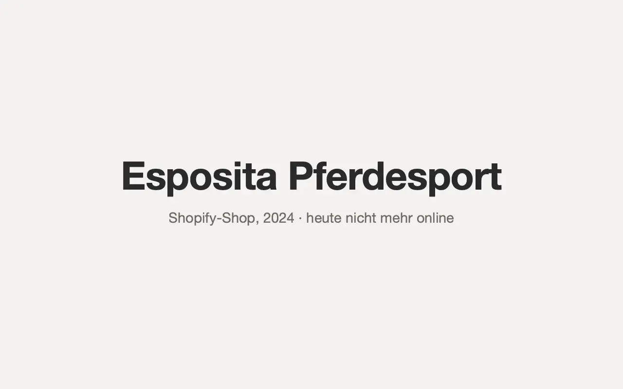 Website Esposita Pferdesport