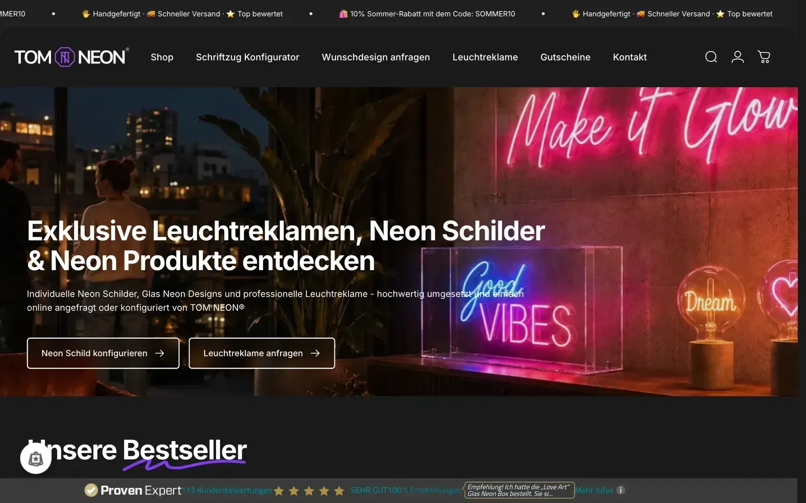 Website Tom Neon