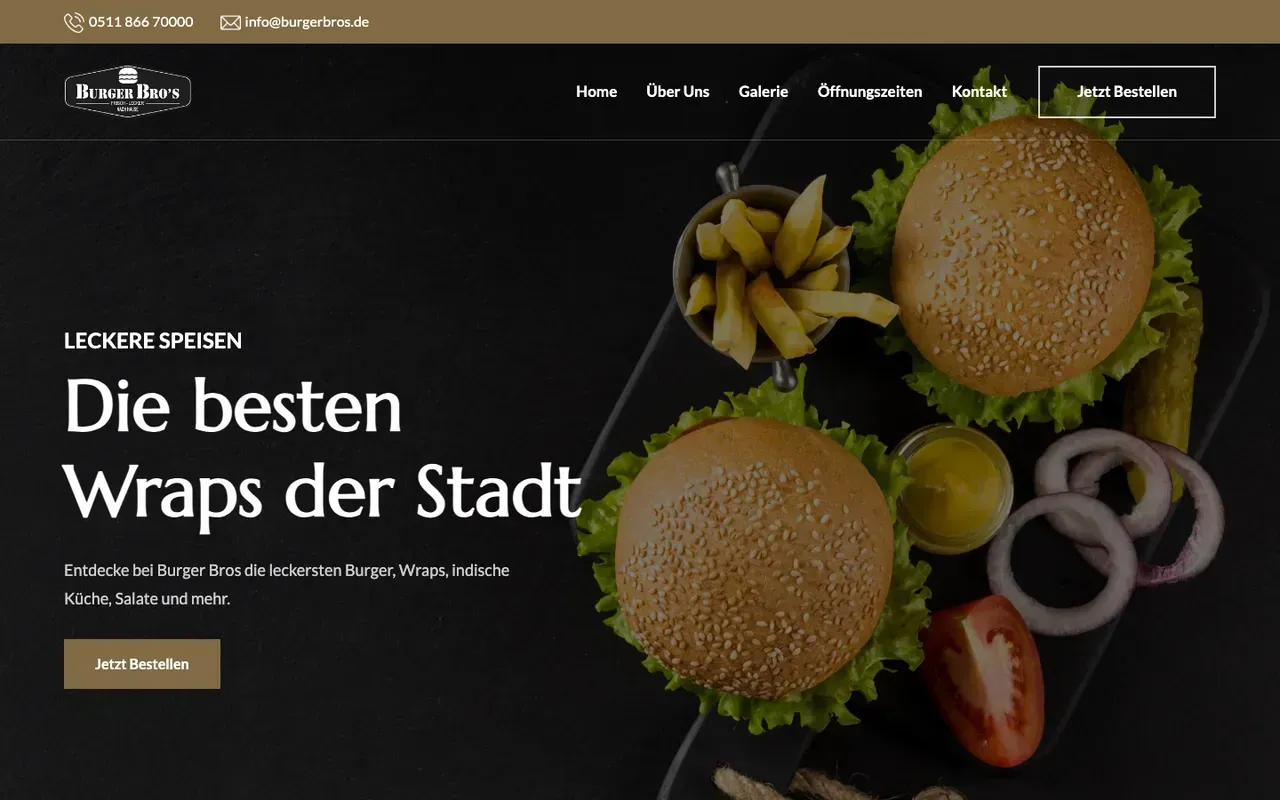Website Burger Bros